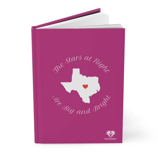 Heart of Texas Hardcover Journal Matte - Dark Pink