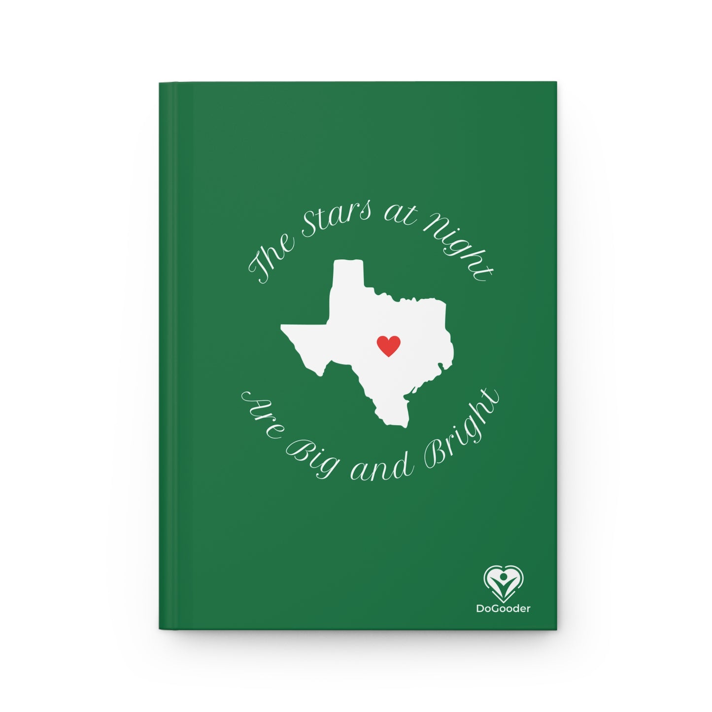 Heart of Texas Hardcover Journal Matte - Dark Green