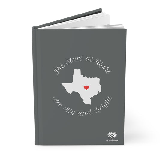 Heart of Texas Hardcover Journal Matte - Dark Grey