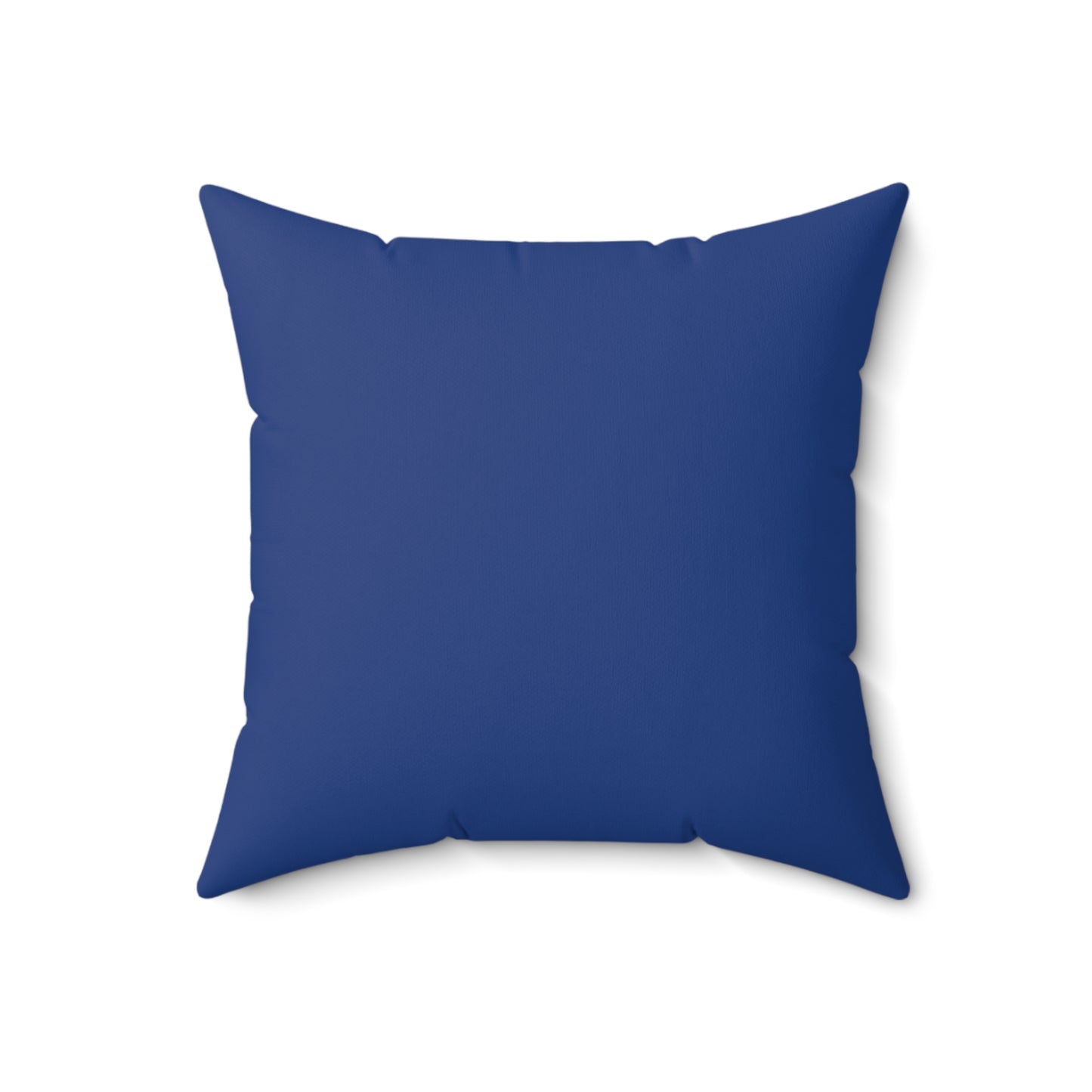 Feeling Nice With Pumpkin Spice Spun Polyester Square Pillow - Dark Blue