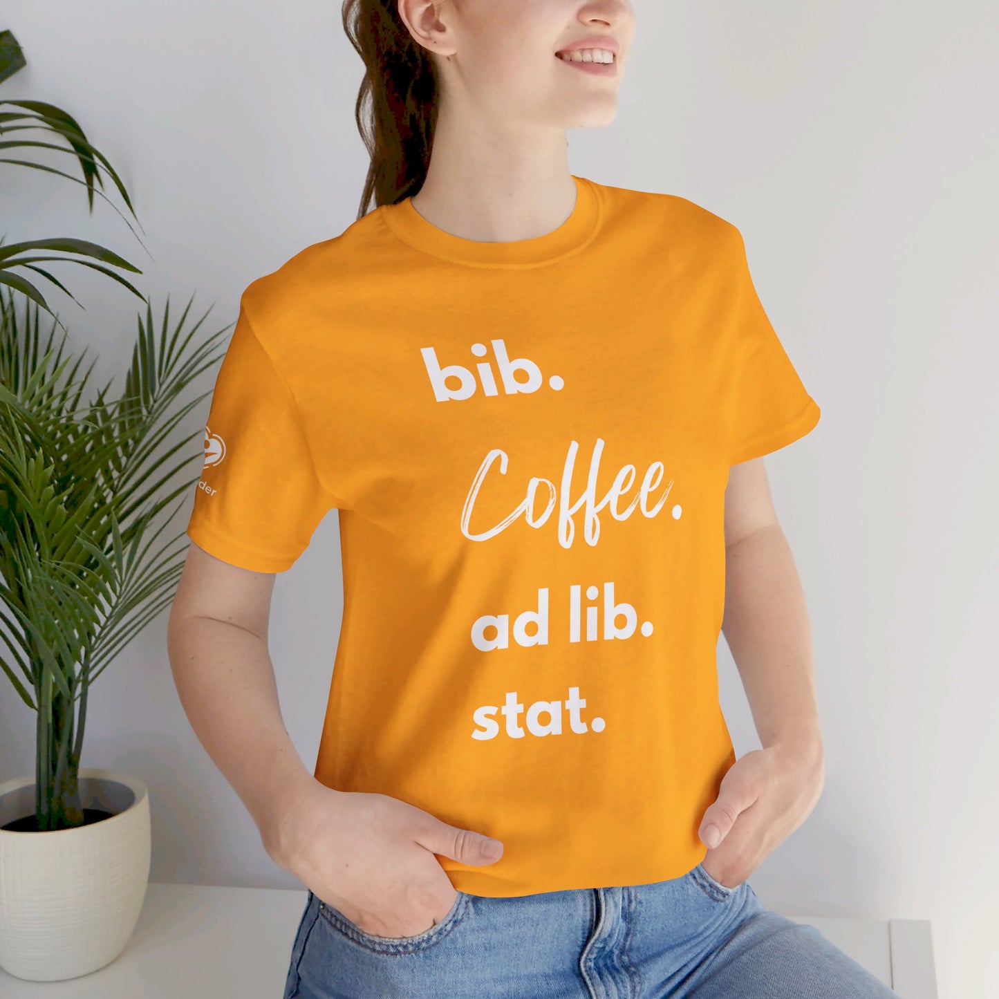 Coffee Script bib-ad lib-stat Extra Soft Unisex Jersey Short Sleeve Tee