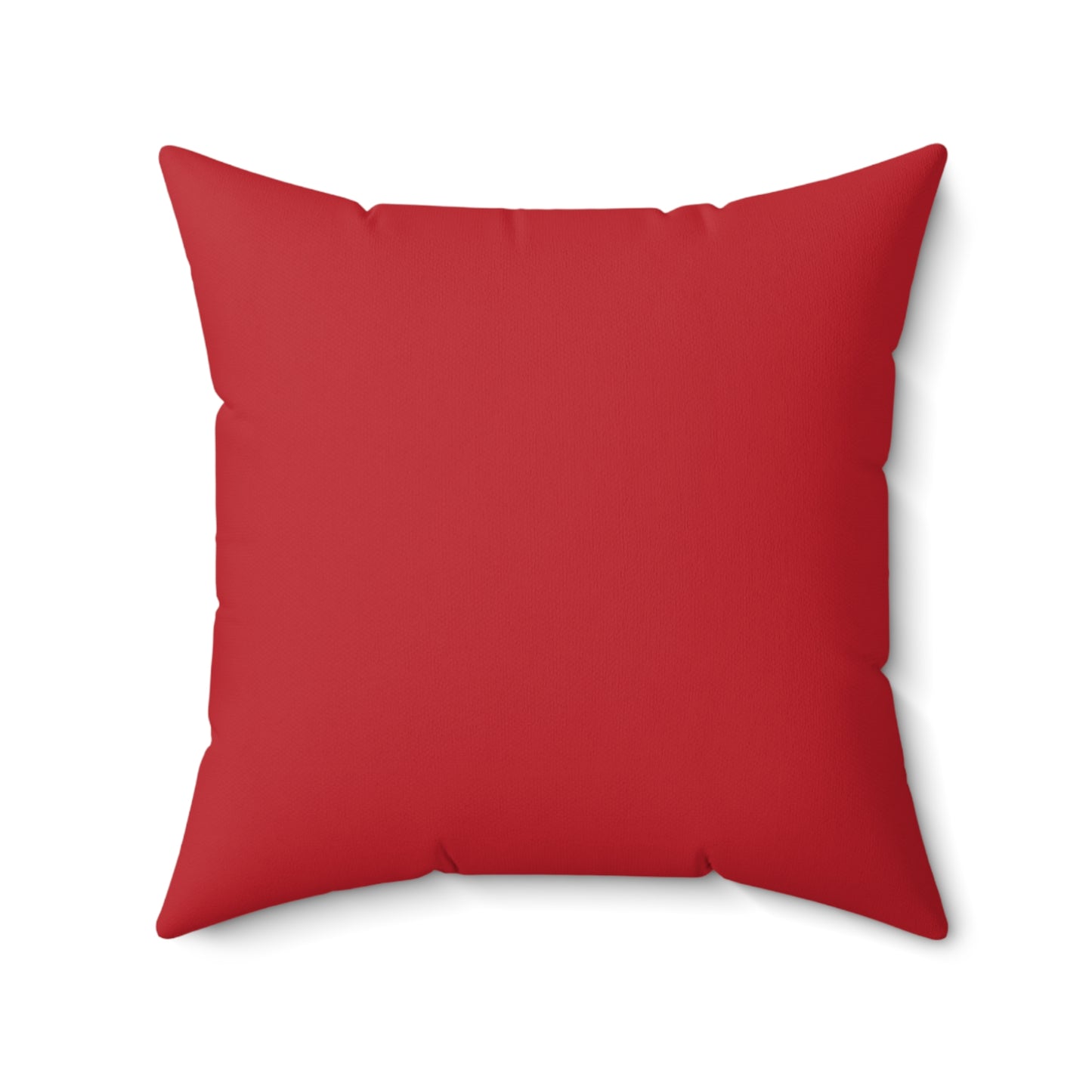 Feeling Nice With Pumpkin Spice Spun Polyester Square Pillow - Dark Red