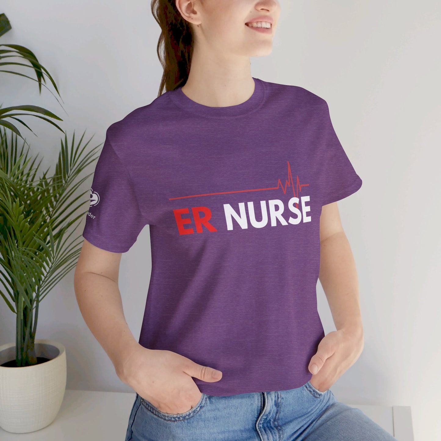 ER Nurse EKG Extra Soft Unisex Jersey Short Sleeve Tee