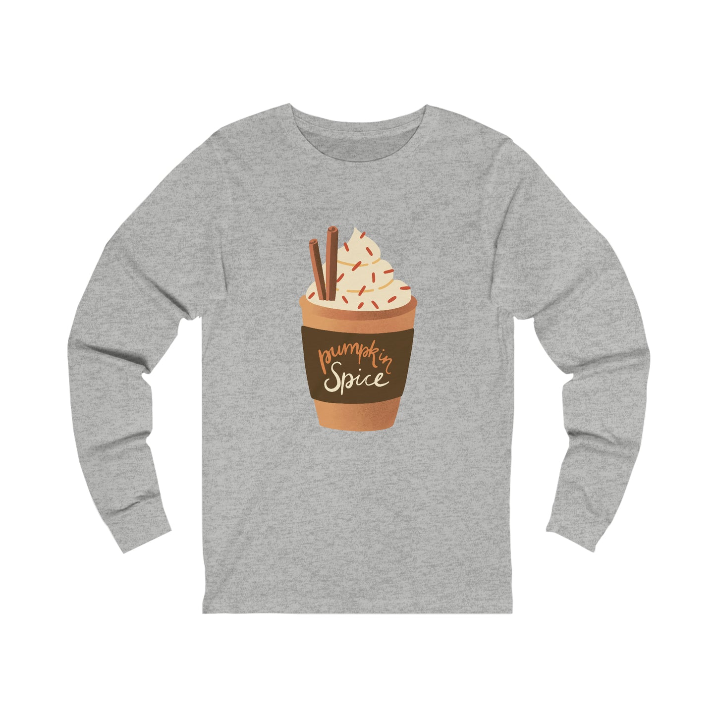 Pumpkin Spice Image Extra Soft Unisex Jersey Long Sleeve Tee