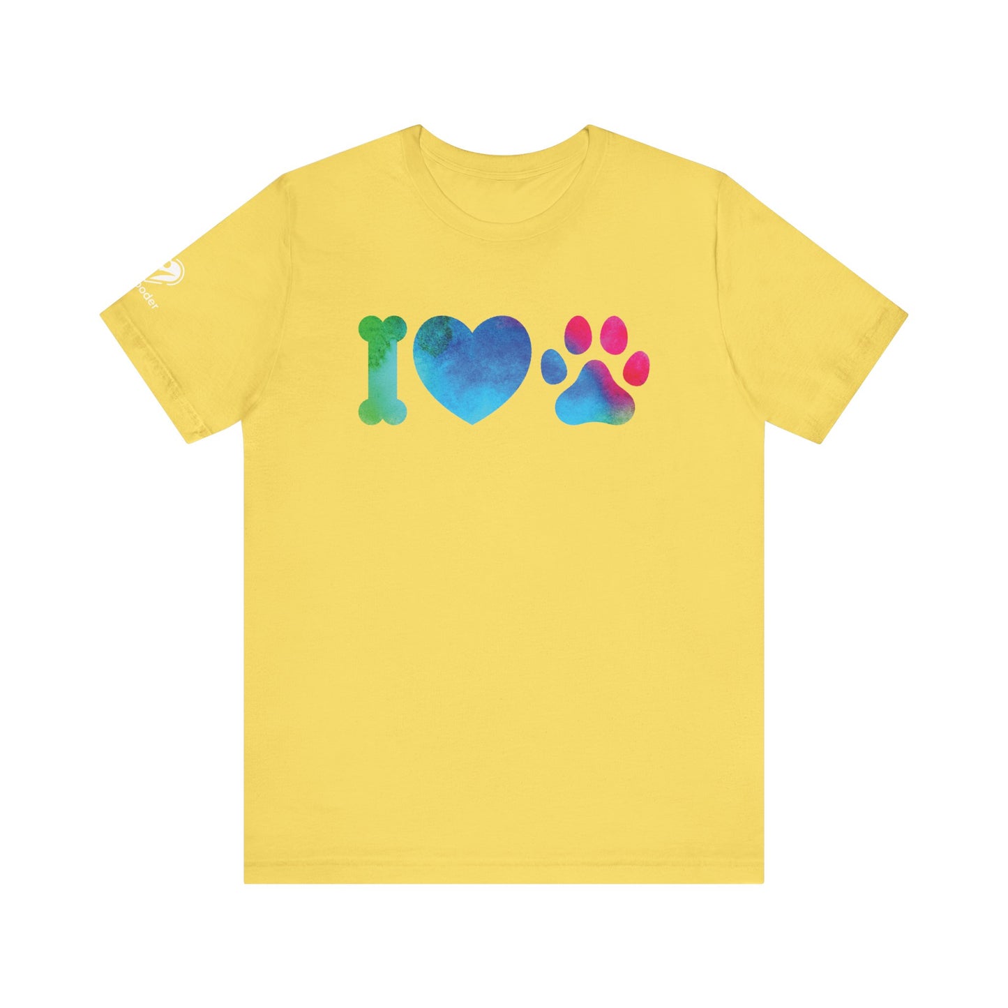 I Love Dogs Rainbow Icons Extra Soft Unisex Jersey Short Sleeve Tee