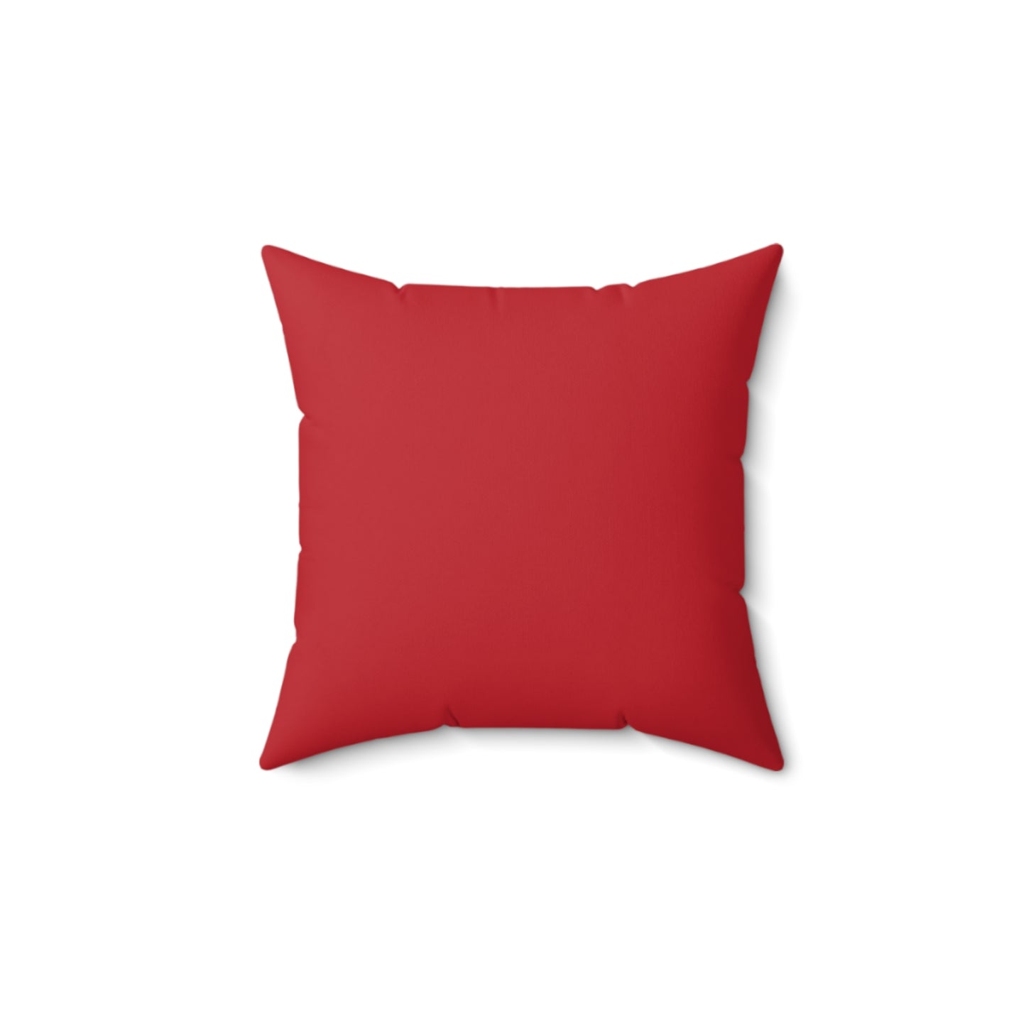 Feeling Nice With Pumpkin Spice Spun Polyester Square Pillow - Dark Red