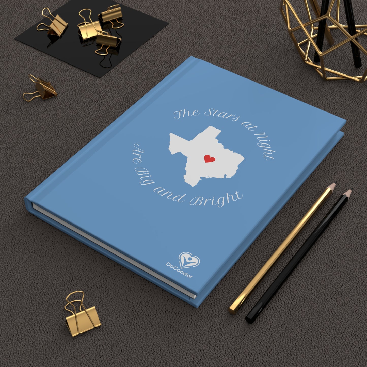 Heart of Texas Hardcover Journal Matte - Sky Blue