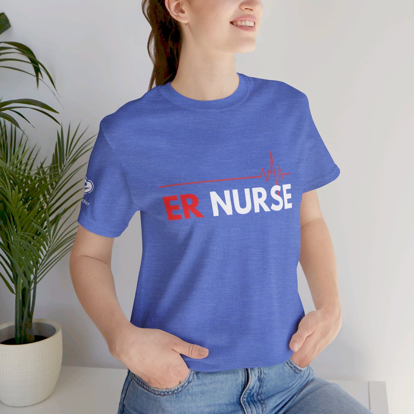 ER Nurse EKG Extra Soft Unisex Jersey Short Sleeve Tee