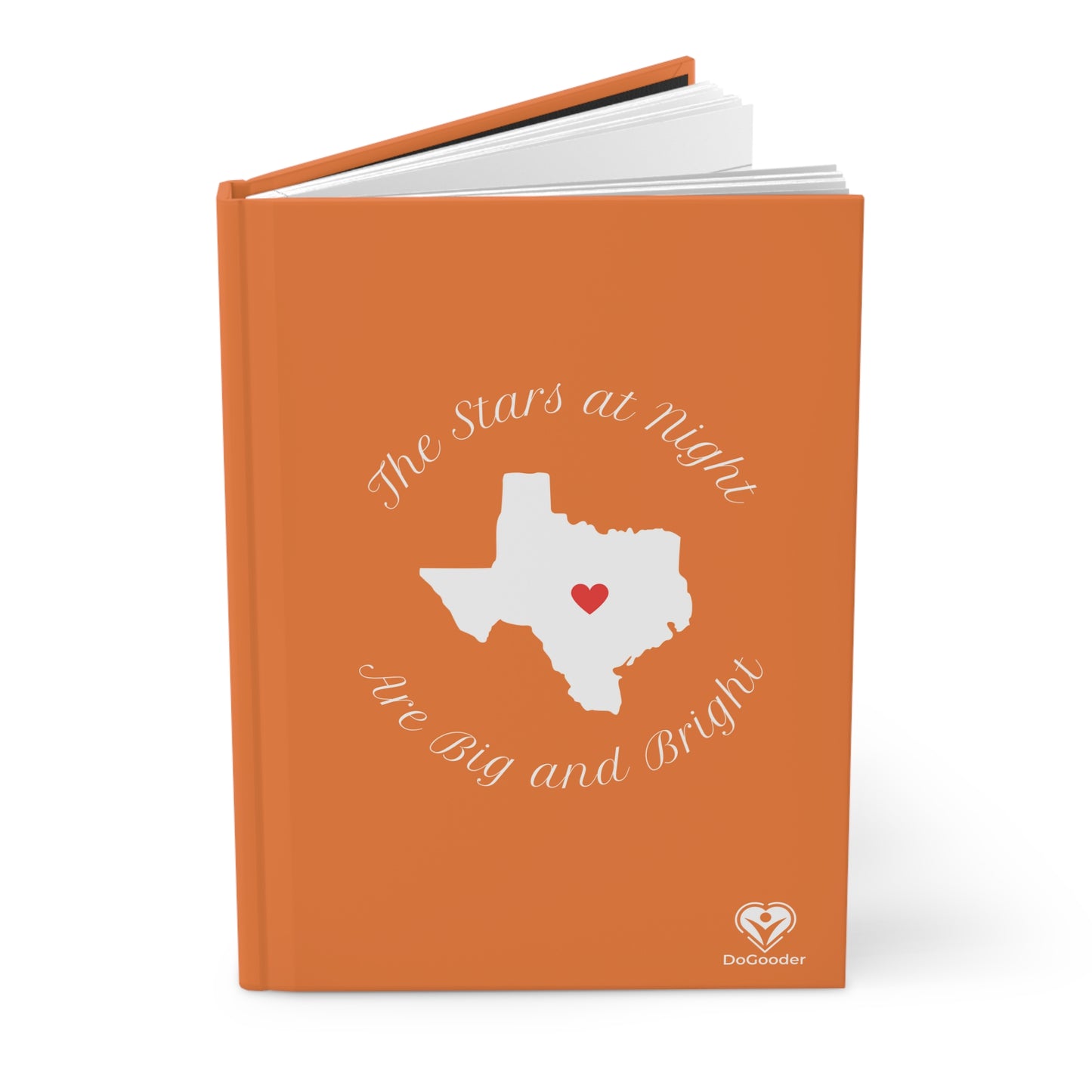 Heart of Texas Hardcover Journal Matte - Orange