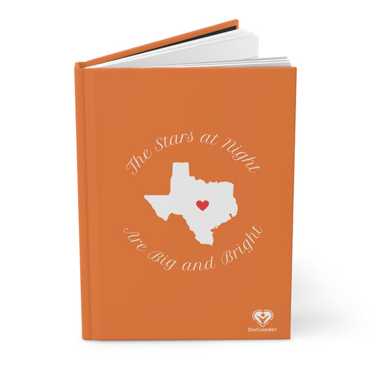 Heart of Texas Hardcover Journal Matte - Orange