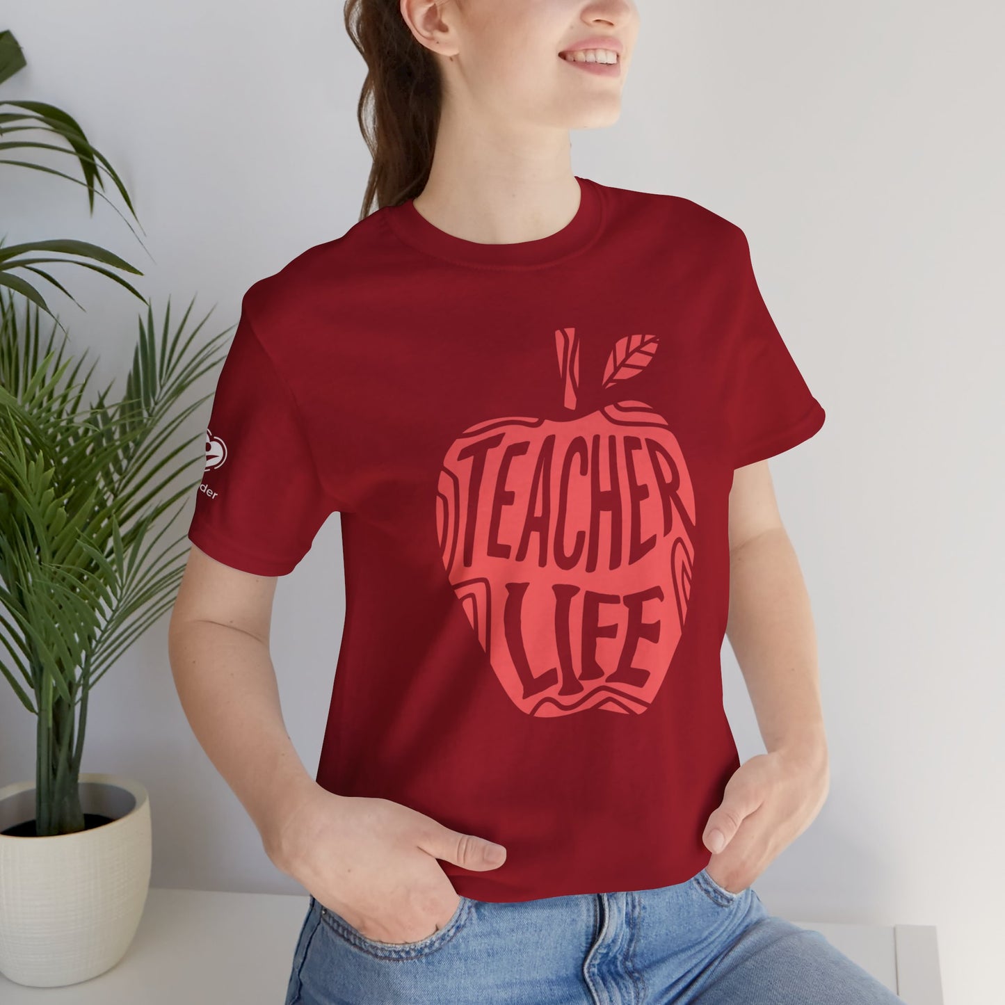 Teacher Life Apple Extra Soft Unisex Jersey Short Sleeve Tee