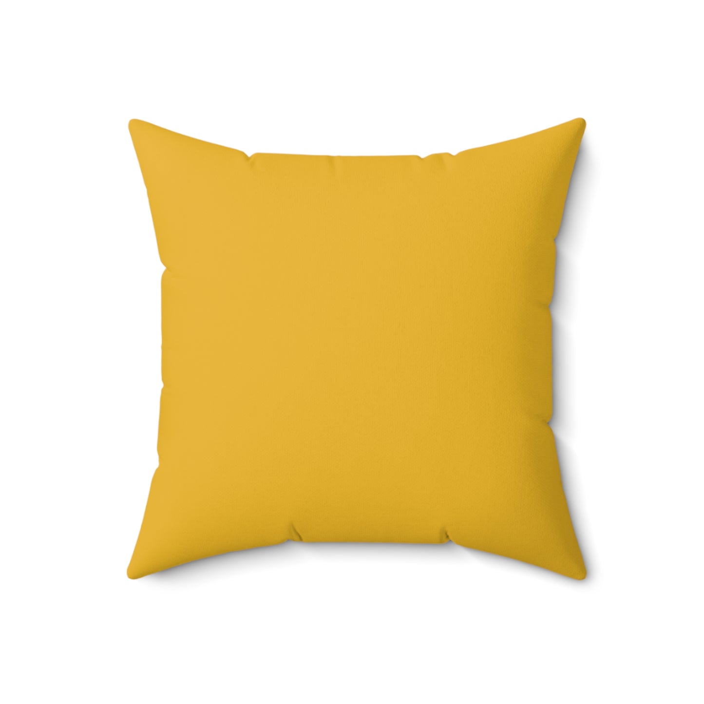 Feeling Nice With Pumpkin Spice Spun Polyester Square Pillow - Yellow