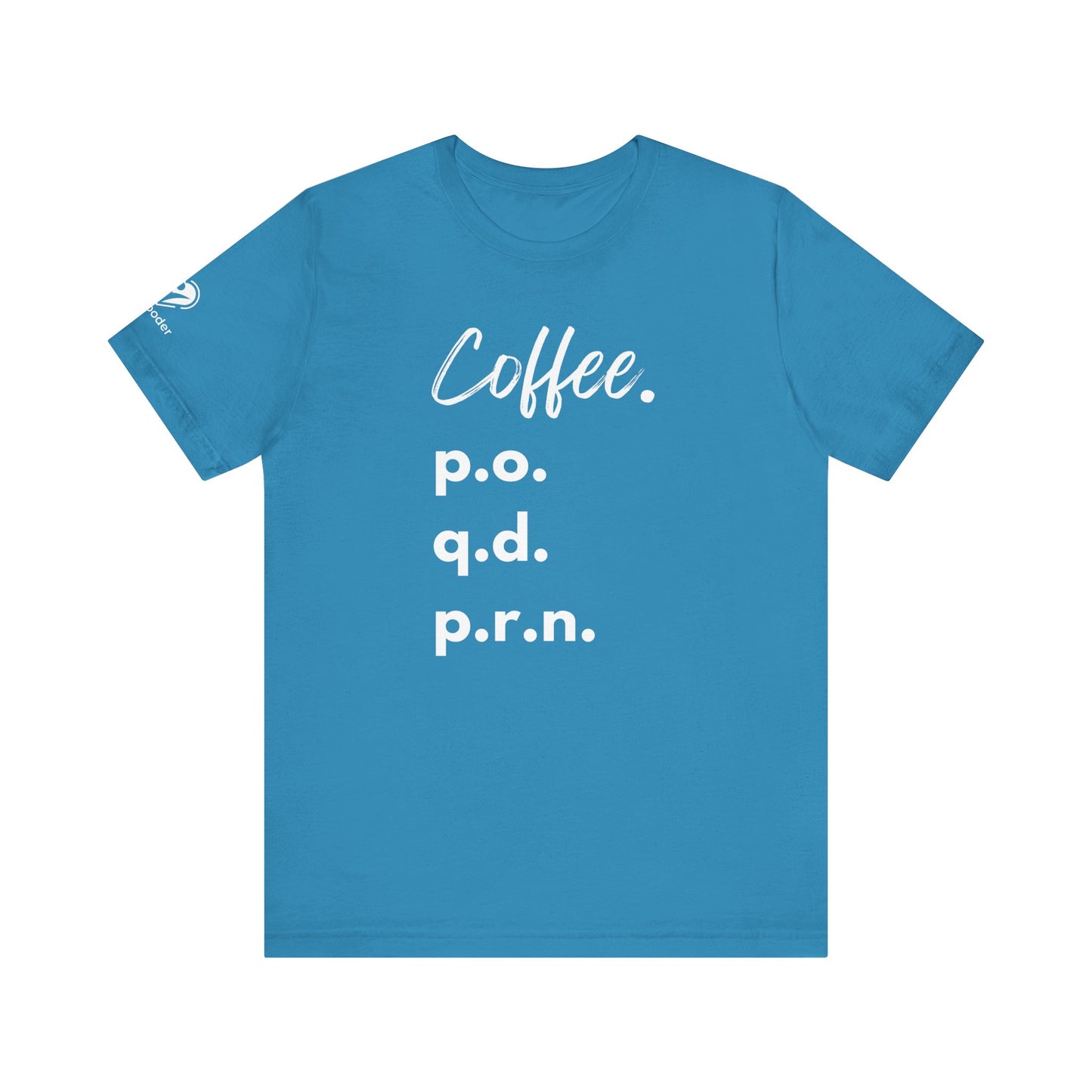 Coffee Script PO-QD-PRN Extra Soft Unisex Jersey Short Sleeve Tee