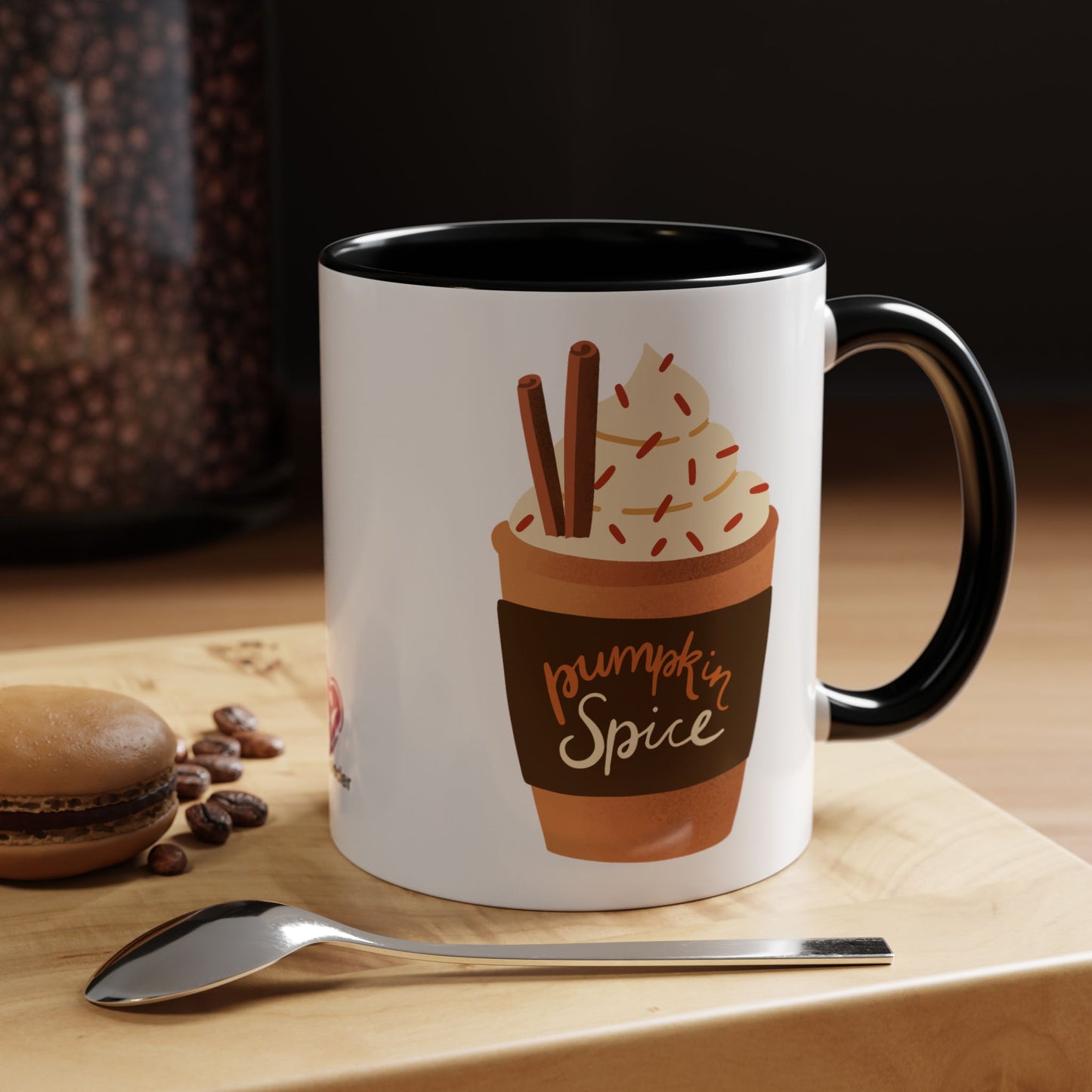 Pumpkin Spice Latte Image Accent Coffee Mug, 11oz