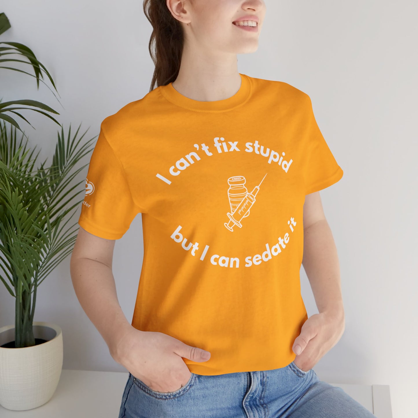 Can't Fix Stupid Icon Extra Soft Unisex Jersey Short Sleeve Tee