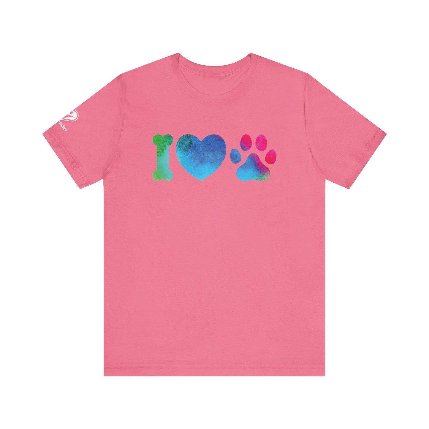 I Love Dogs Rainbow Icons Extra Soft Unisex Jersey Short Sleeve Tee