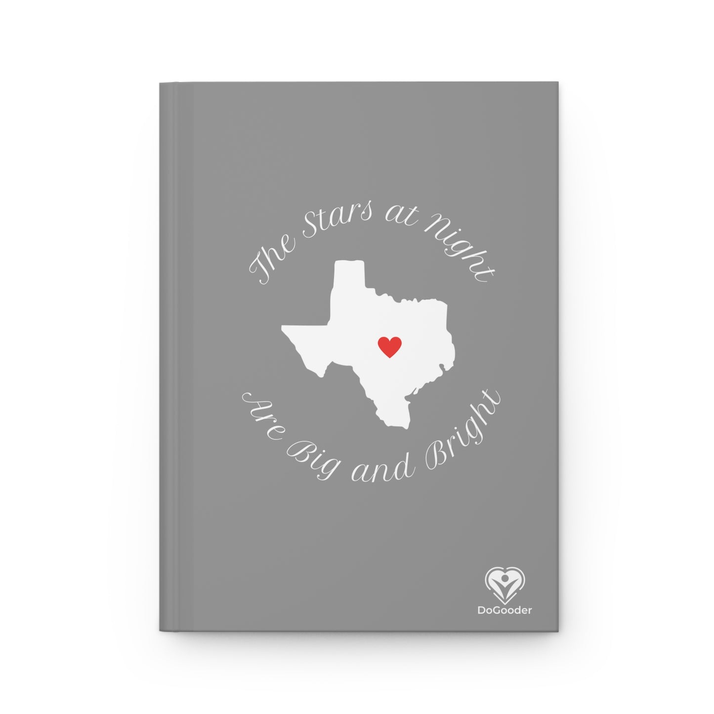 Heart of Texas Hardcover Journal Matte - Grey