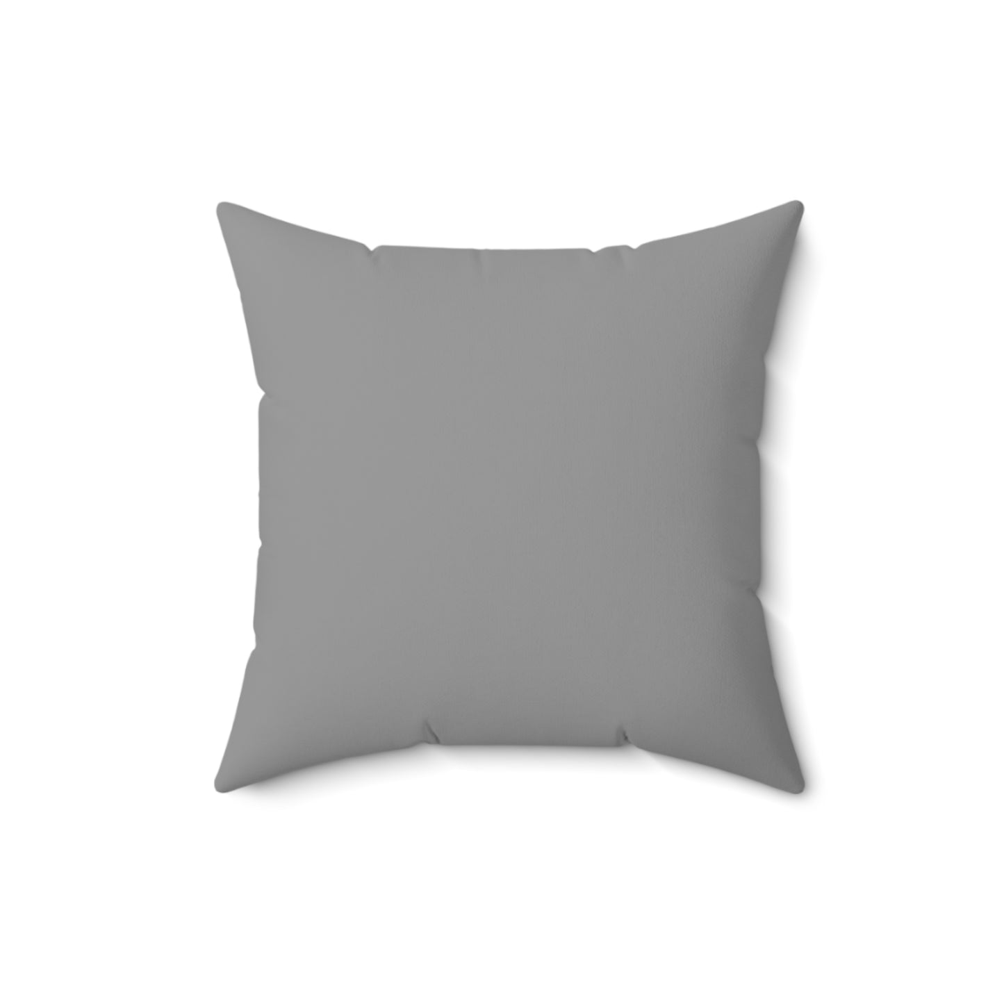 Feeling Nice With Pumpkin Spice Spun Polyester Square Pillow - Grey