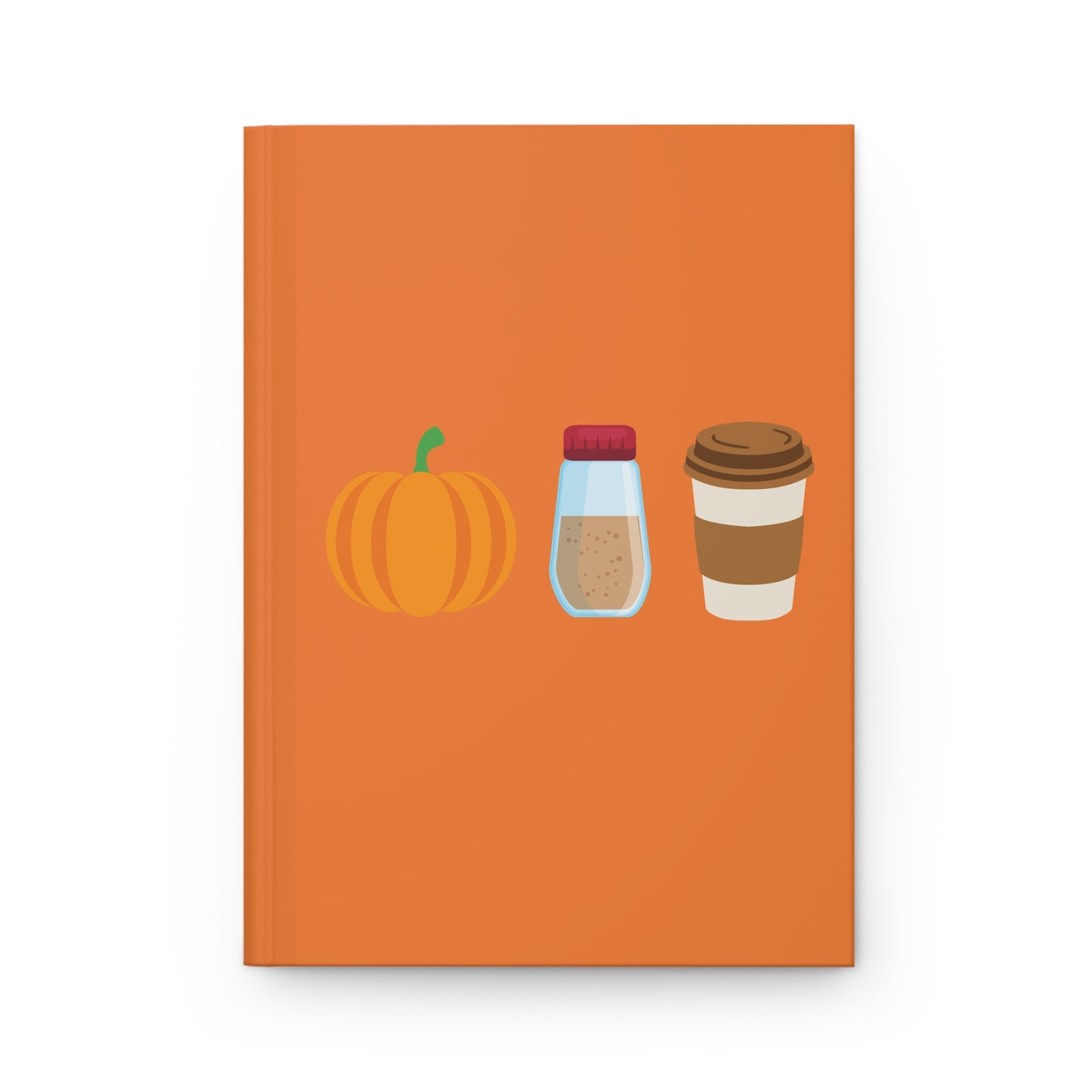 Pumpkin Spice Latte Hardcover Journal Matte - Orange