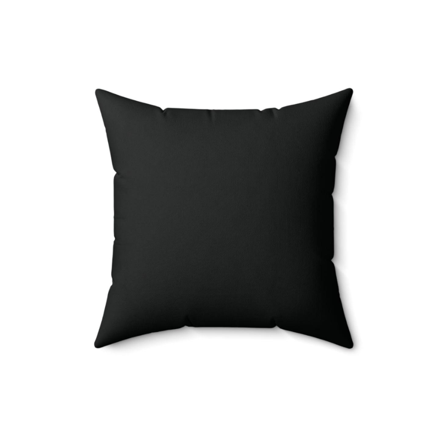 Feeling Nice With Pumpkin Spice Spun Polyester Square Pillow - Black