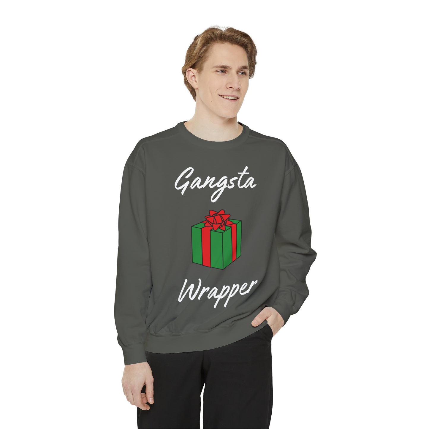 Gangsta Wrapper Unisex Garment-Dyed Sweatshirt