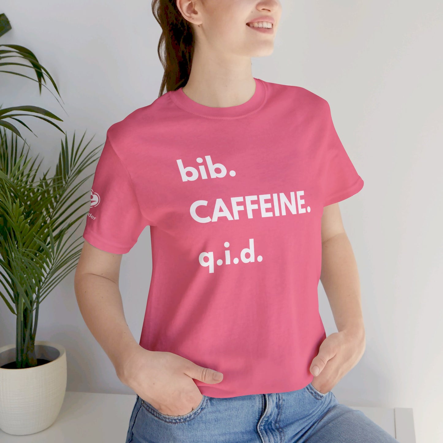 Caffeine bib-qid Extra Soft Unisex Jersey Short Sleeve Tee