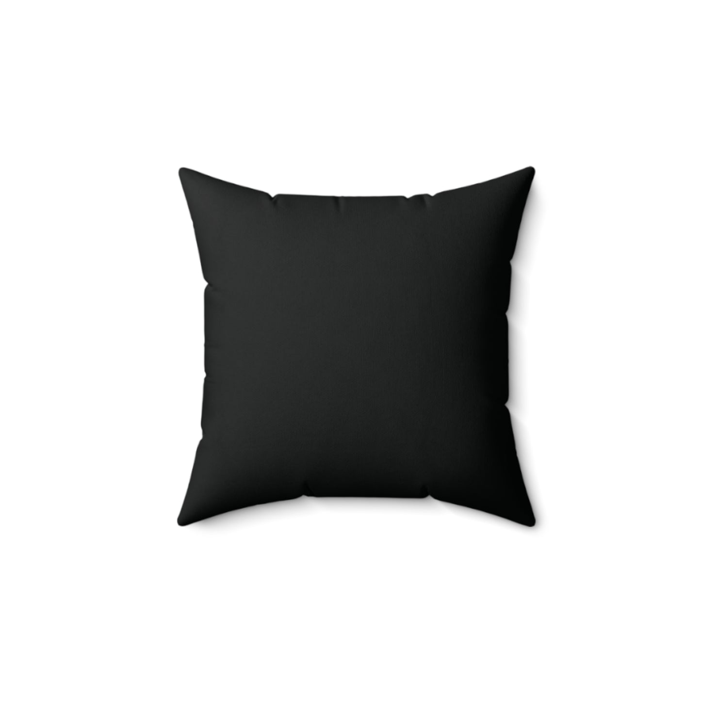 Feeling Nice With Pumpkin Spice Spun Polyester Square Pillow - Black