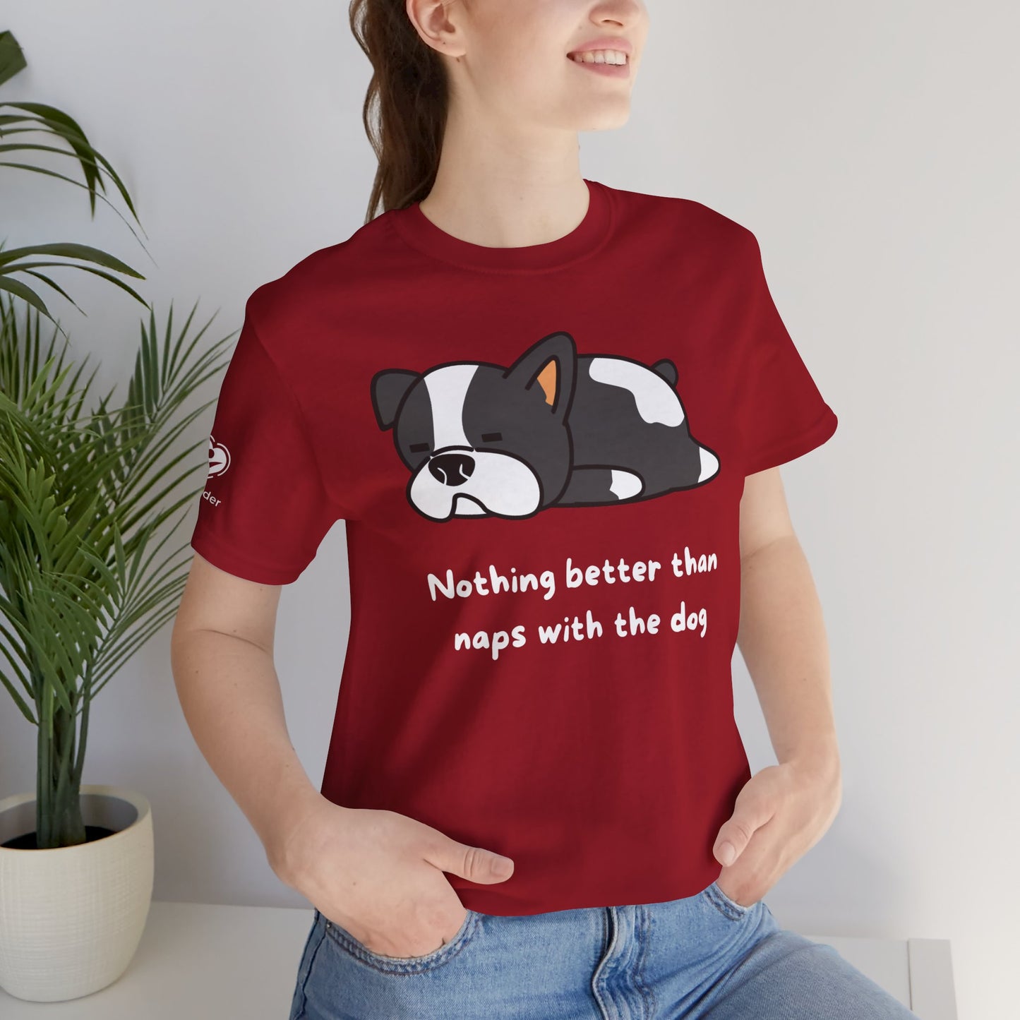 Naps With The Dog Extra Soft Unisex Jersey Short Sleeve Tee