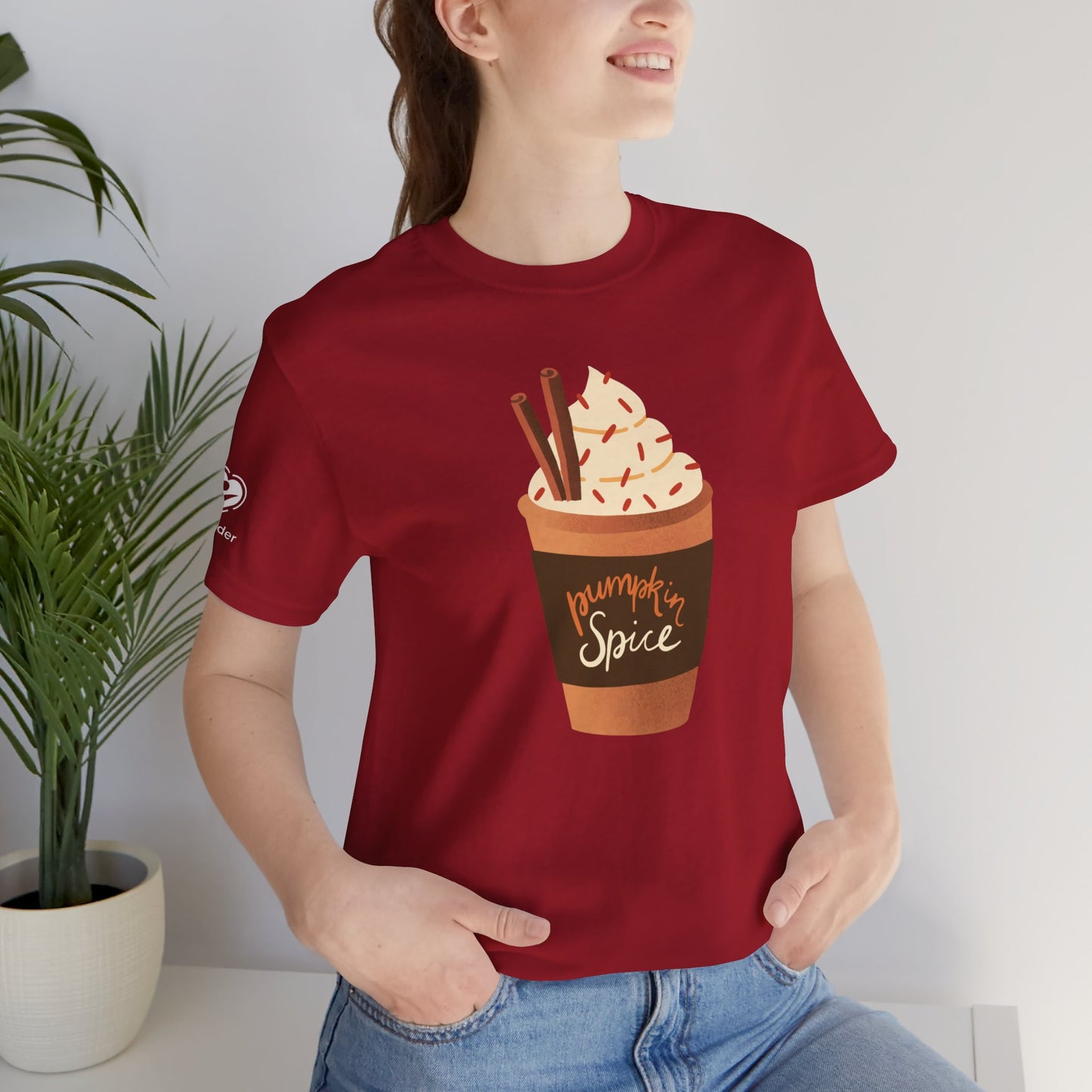 Pumpkin Spice Latte Image Extra Soft Unisex Jersey Short Sleeve Tee