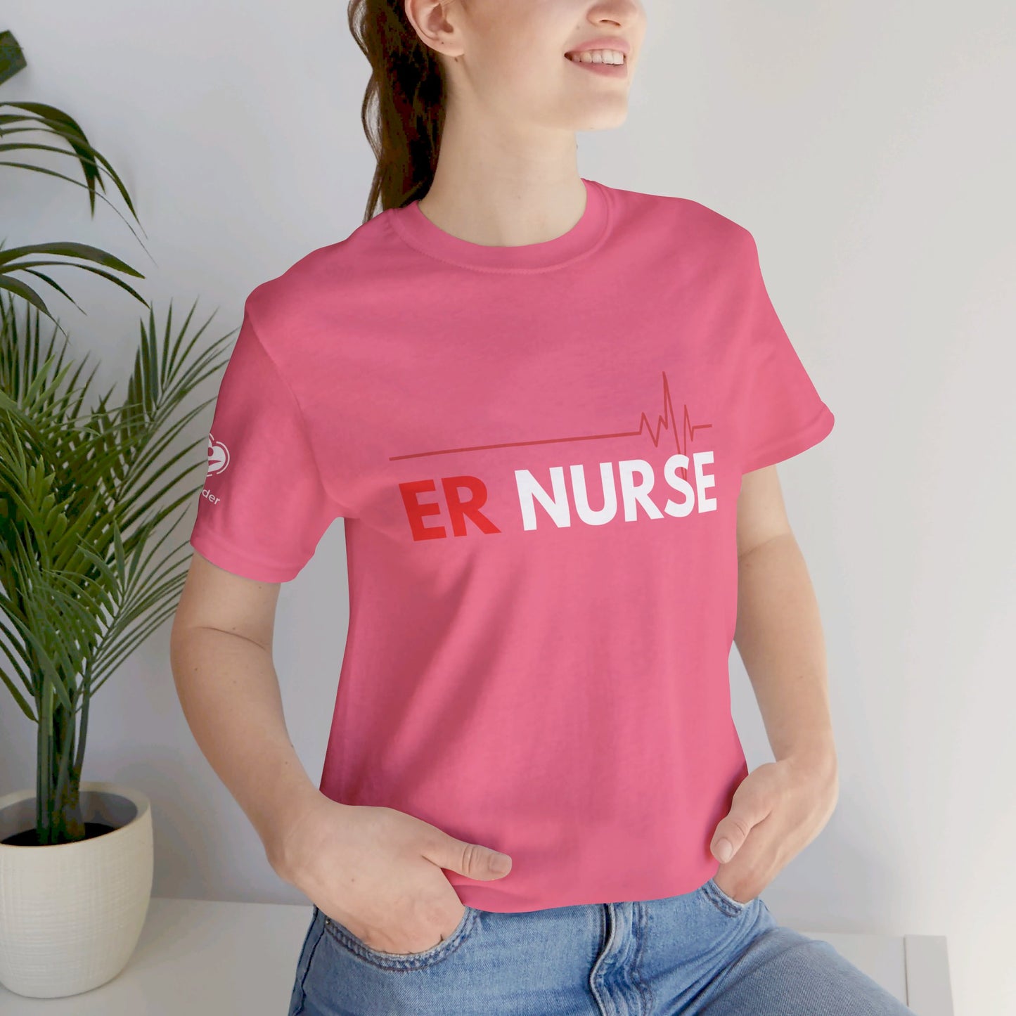 ER Nurse EKG Extra Soft Unisex Jersey Short Sleeve Tee