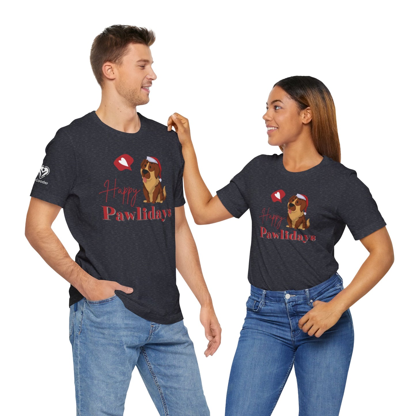 Happy Pawlidays Extra Soft Unisex Jersey Short Sleeve Tee