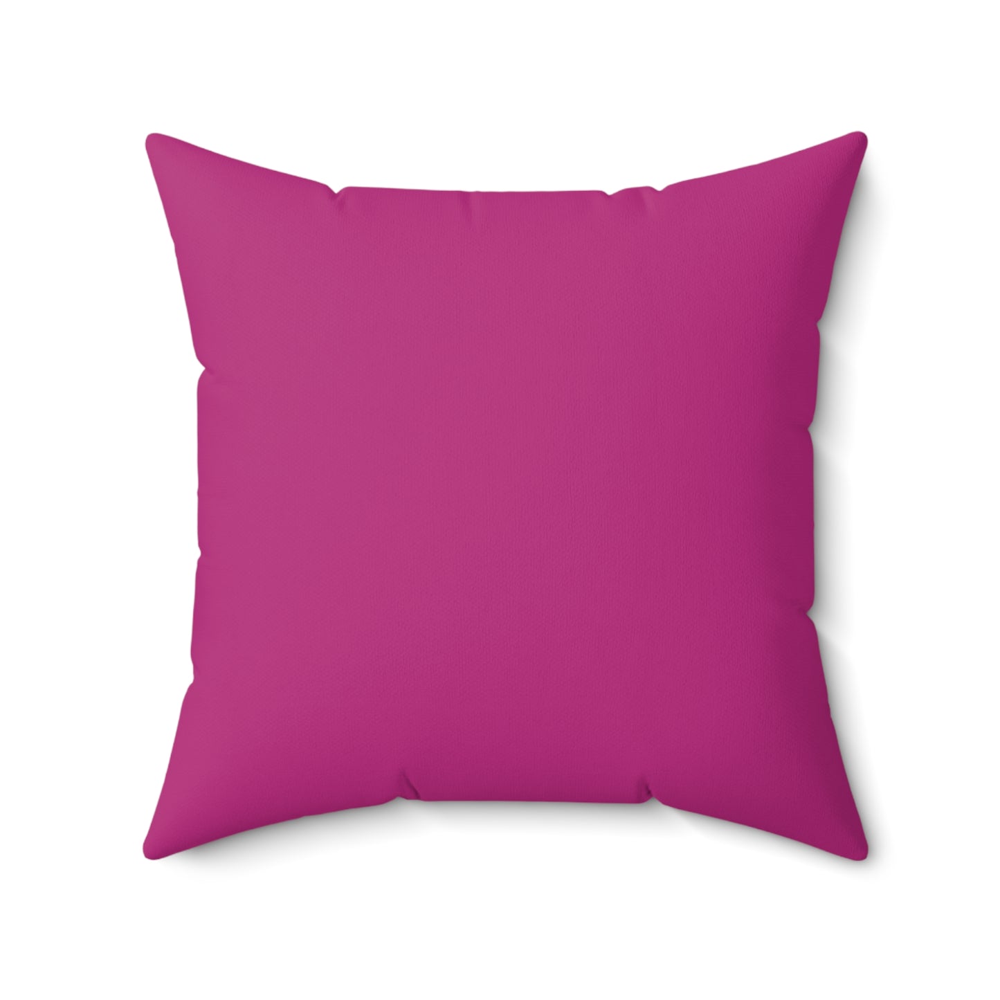 Feeling Nice With Pumpkin Spice Spun Polyester Square Pillow - Dark Pink