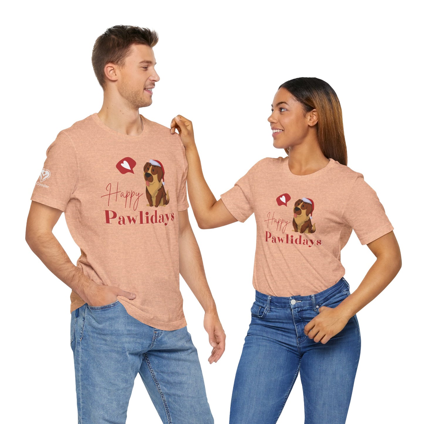 Happy Pawlidays Extra Soft Unisex Jersey Short Sleeve Tee