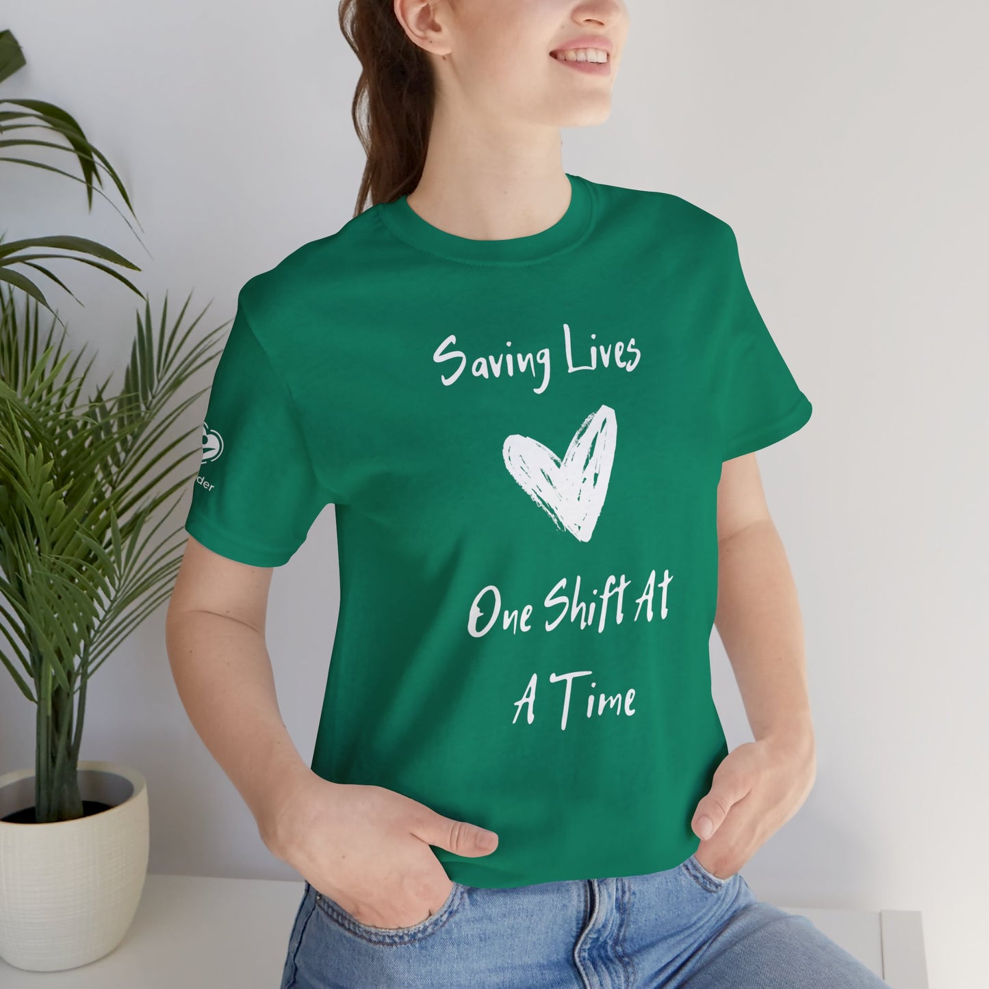 Saving Lives One Shift At A Time Extra Soft Unisex Jersey Short Sleeve Tee