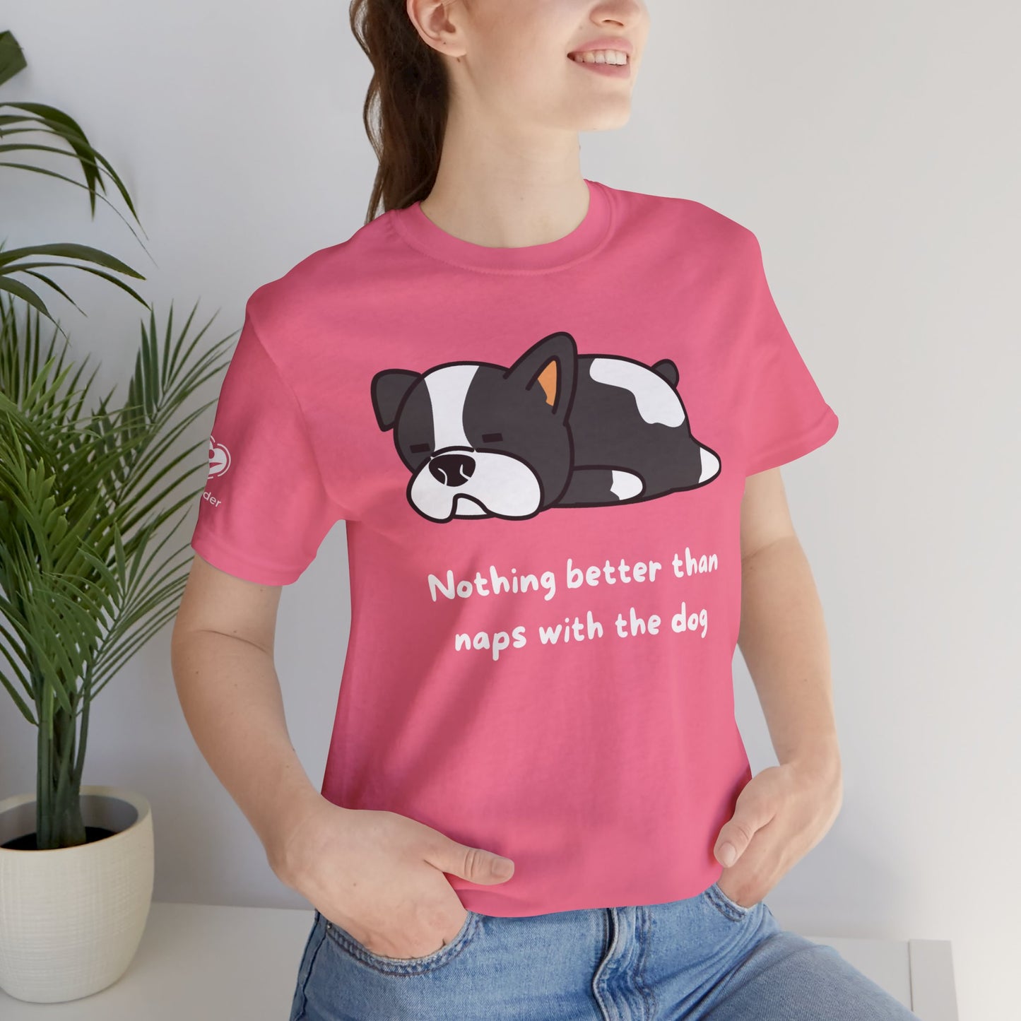 Naps With The Dog Extra Soft Unisex Jersey Short Sleeve Tee