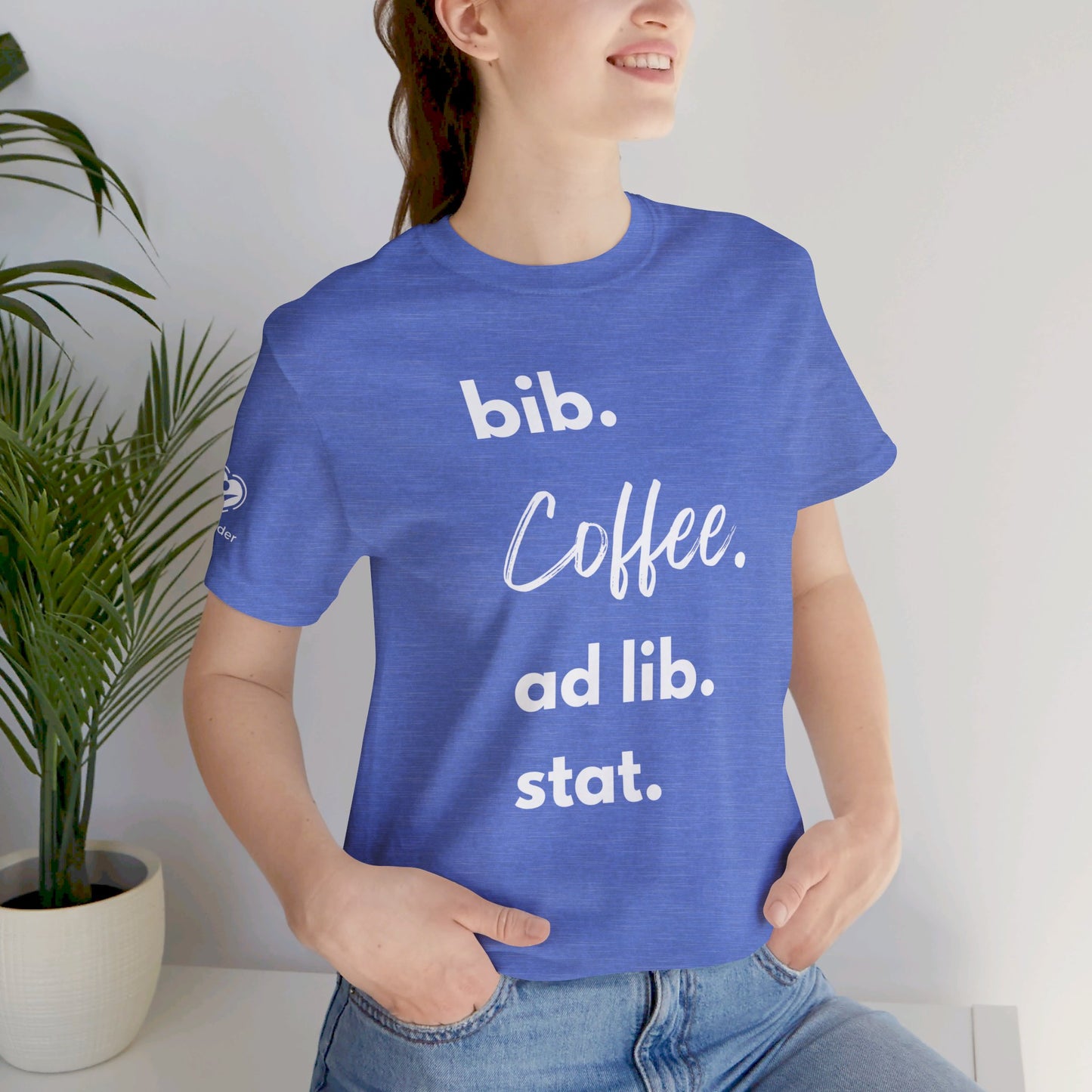 Coffee Script bib-ad lib-stat Extra Soft Unisex Jersey Short Sleeve Tee